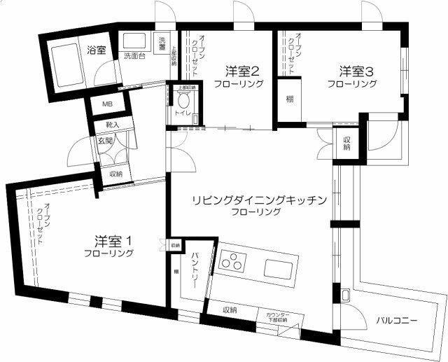 小石川フィエルテ(3LDK/4階)の間取り写真