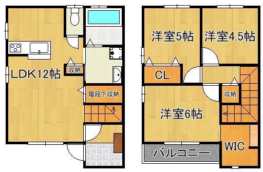 フラッツGENKAIII(3LDK/1階)の間取り写真