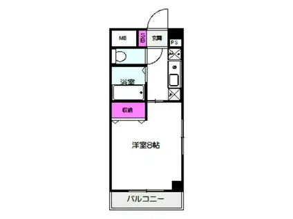 DS工大前(1K/5階)の間取り写真