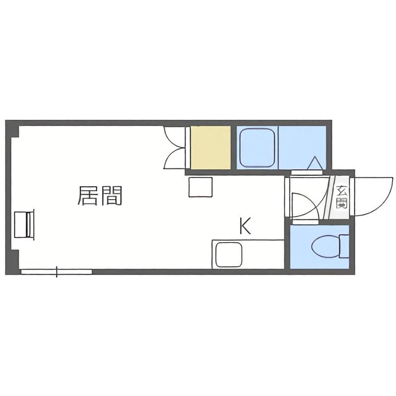 クレッセントサッポロ(1K/2階)の間取り写真