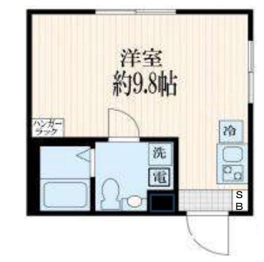 プラチナフォルム中延ウエスト(ワンルーム/1階)の間取り写真