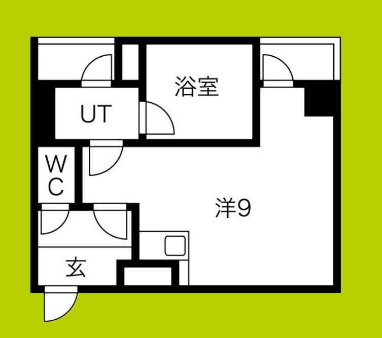 リヴェール阿波座(ワンルーム/5階)の間取り写真