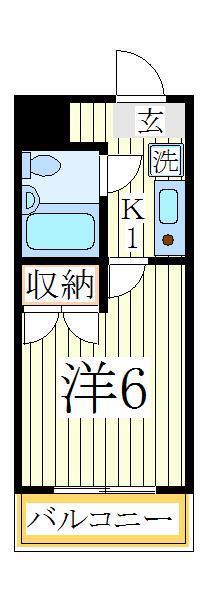 パーソナルI(1K/5階)の間取り写真