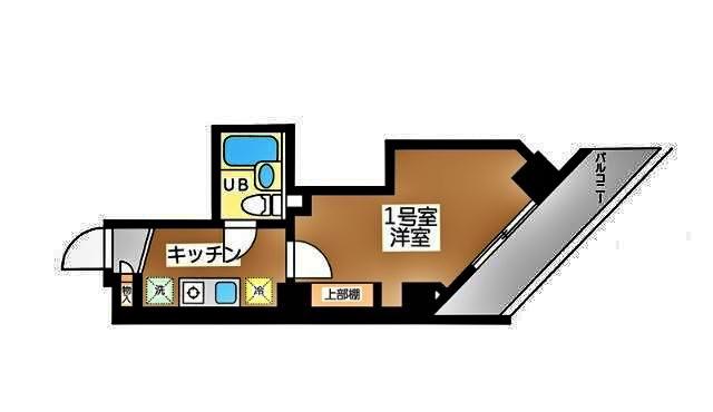 レガーロ関内(1K/5階)の間取り写真