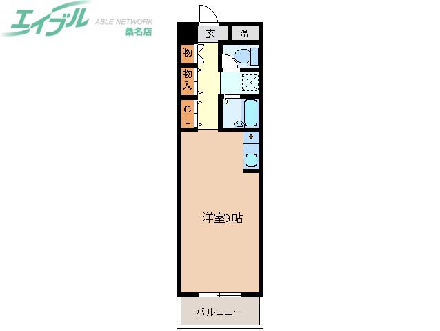 Nビレッジ(ワンルーム/4階)の間取り写真