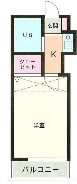 プリムラハウス(1K/2階)の間取り写真