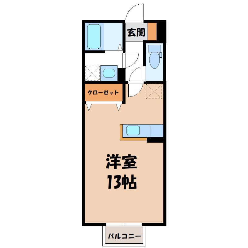 EYH PARK(ワンルーム/1階)の間取り写真