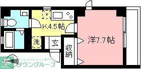 経堂ホワイトマンション(1K/3階)の間取り写真