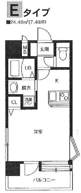 ATLAS(ワンルーム/6階)の間取り写真