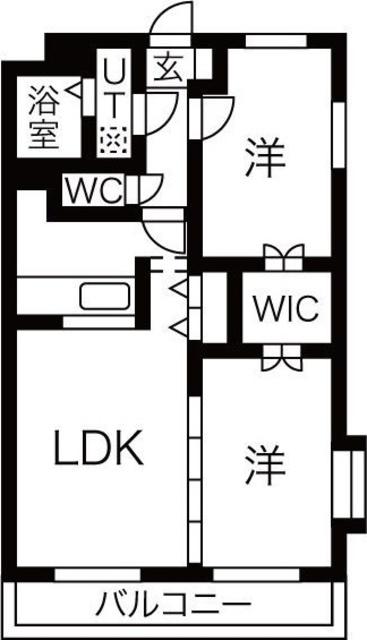 T-パレス蔵(2LDK/1階)の間取り写真