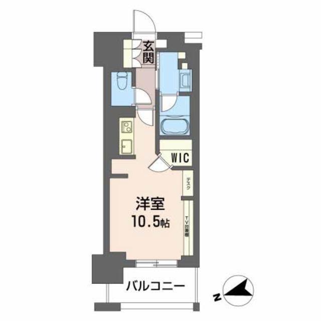 ザ・十日市プレイス(ワンルーム/3階)の間取り写真