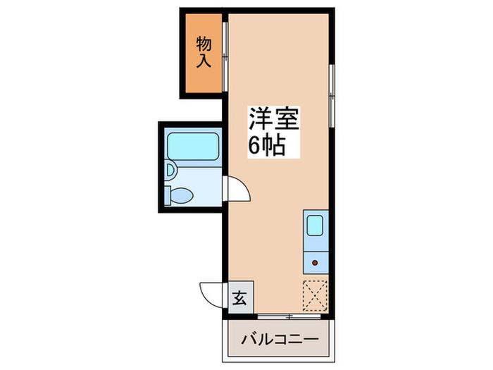 ヴェントヴェルデ相模原(ワンルーム/3階)の間取り写真