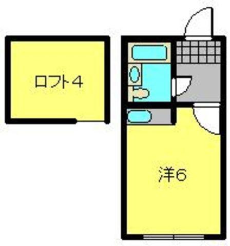 プラザドゥエリーゼC(ワンルーム/1階)の間取り写真