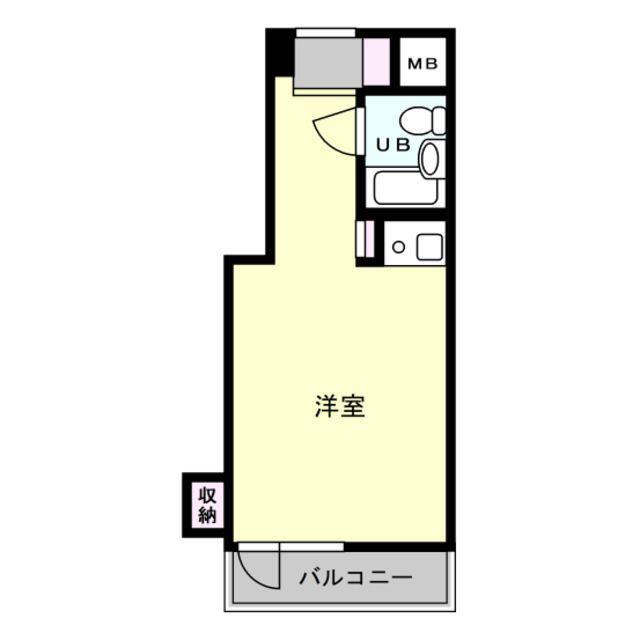 ライオンズプラザ新宿(ワンルーム/8階)の間取り写真