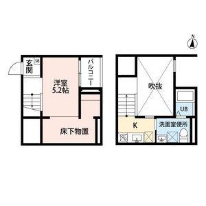 FONTANA TAKABATAフォンターナ(ワンルーム/1階)の間取り写真