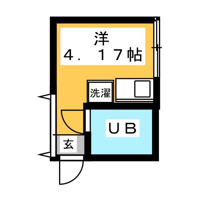 アリックスビル(ワンルーム/5階)の間取り写真
