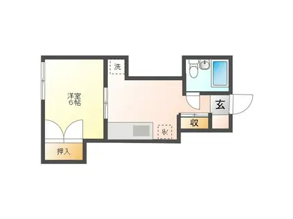 コンチャルビル(1K/3階)の間取り写真