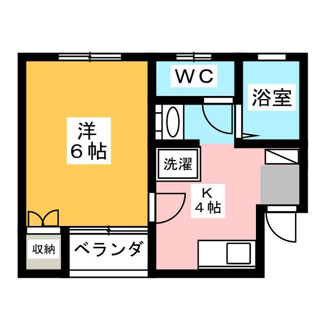 サンリット・レジデンス(1K/1階)の間取り写真