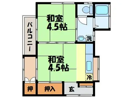 NTステージ2(2K/2階)の間取り写真