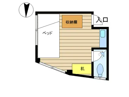 マンション高野(ワンルーム/3階)の間取り写真