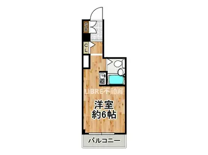 MKビル梅香(ワンルーム/2階)の間取り写真