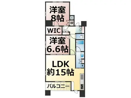 ローレルコート葵ネクストステージ(2LDK/3階)の間取り写真