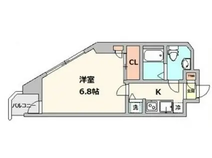 グランド・ガーラ新宿(1K/8階)の間取り写真