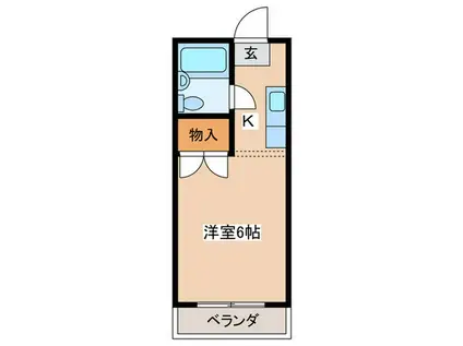 MAISON DE 菅谷(1K/2階)の間取り写真