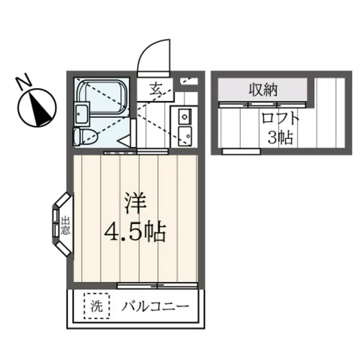 ウォールデン常盤台 2階階 間取り
