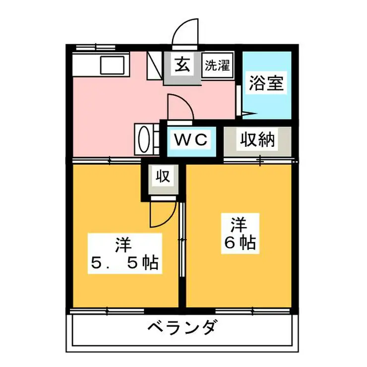 コーポラス川越サウスプラトウA 1階階 間取り