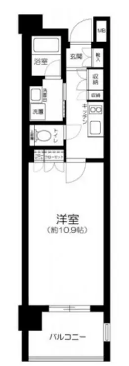 PREMIUM CUBE秋葉原 9階階 間取り