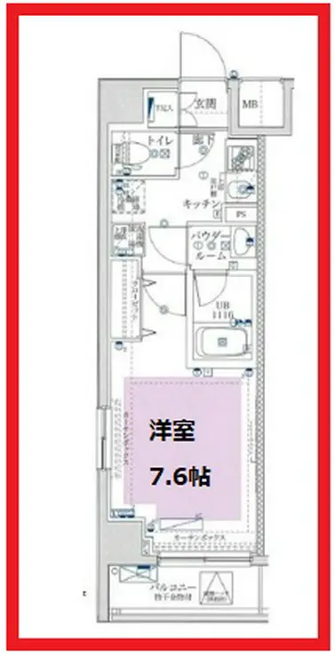 ユリカロゼ西新井 6階階 間取り