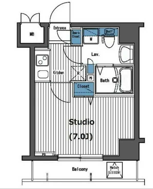 ガラ・グランディ西新宿 5階階 間取り
