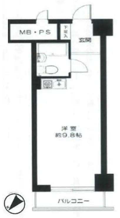 ライオンズマンション伊勢佐木長者町第2 2階階 間取り