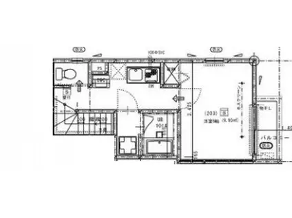 ウエストハイム豊玉(1K/1階)の間取り写真