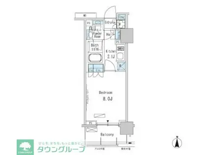 パークアクシス蒲田ステーションゲート(1K/3階)の間取り写真