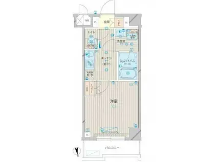 ルーブル上板橋(1K/3階)の間取り写真