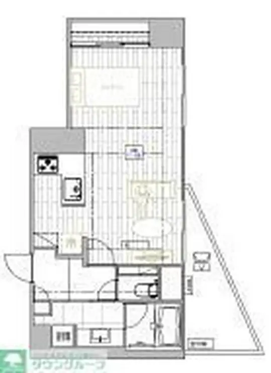 デュオ・スカーラ赤坂II 4階階 間取り