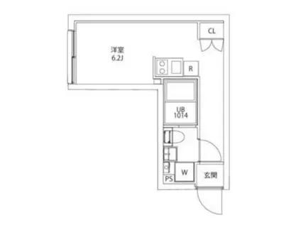 CITY WALK王子DUE(ワンルーム/1階)の間取り写真