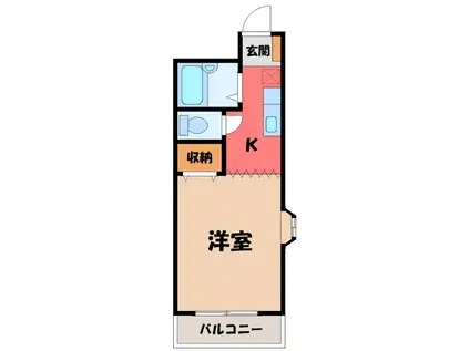 プロローグマンション(1K/2階)の間取り写真