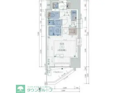 エステムコートKAMEIDO TOKYO イースト(1K/6階)の間取り写真