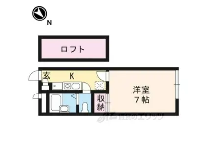 レオパレスMOKO(1K/1階)の間取り写真