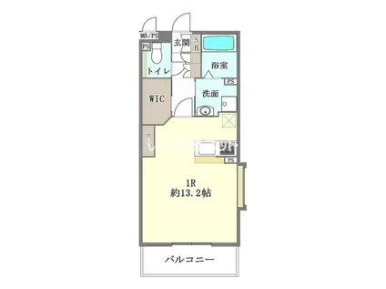 フローレンスII(ワンルーム/4階)の間取り写真