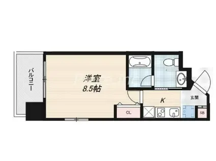 アーバンステージ安堂寺Ⅱ(1K/11階)の間取り写真