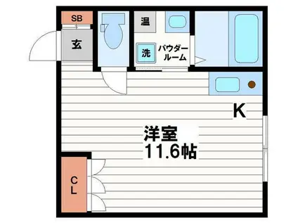 谷四プラザ(ワンルーム/4階)の間取り写真
