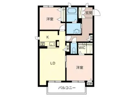 MAST COURT南桜塚(2LDK/2階)の間取り写真