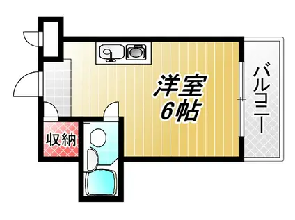 シティハイツ千種(ワンルーム/4階)の間取り写真