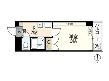 シャンポール昭和町(1K/3階)の間取り写真