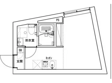 LUDENS椎名町(ワンルーム/4階)の間取り写真