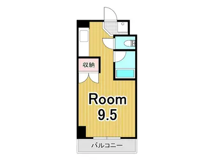 カルテットKOBORI C棟(1K/5階)の間取り写真